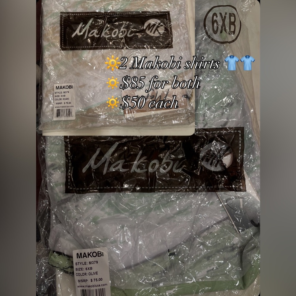 2 Men’s Makobi Shirts
